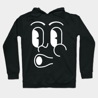 White Whistle Emoji Hoodie